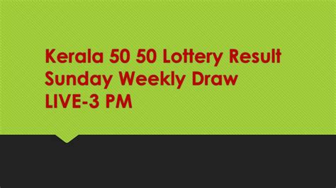 50-50 kerala lottery result|Fifty.